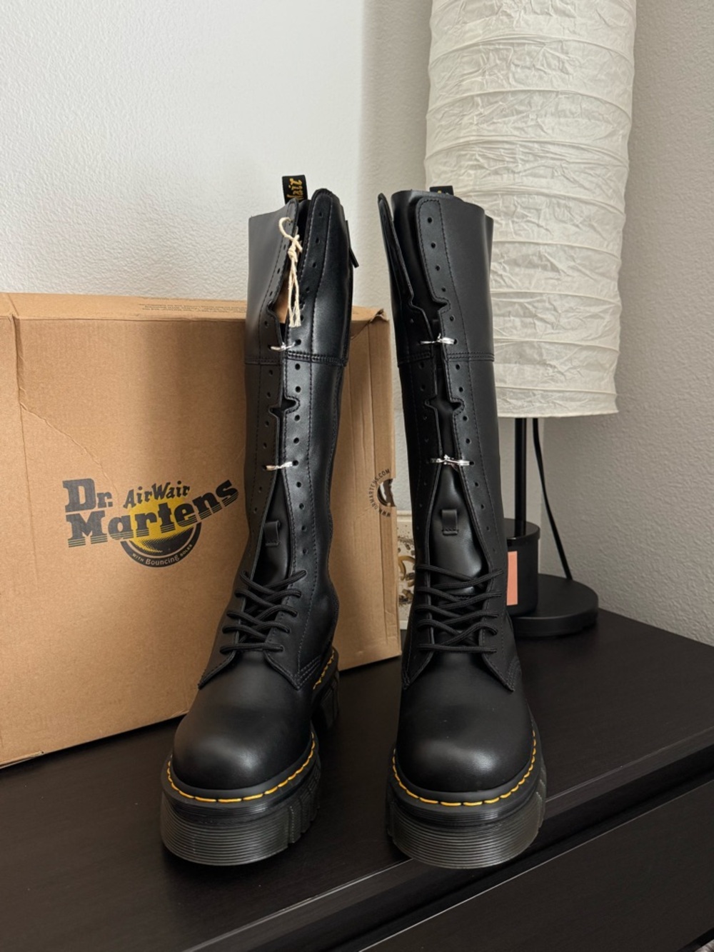 Dr. Martens Audrick 20-Eye Leather Knee High Platform Boots  NWB✨ - Picture 2 of 8